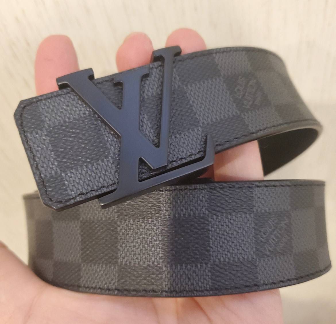 Louis Vuitton All Black Belt