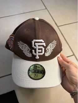 San Francisco Giants MLB Team Wings Dark Brown 59FIFTY Fitted Cap