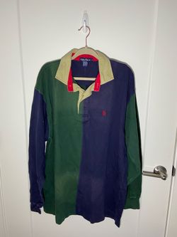 Nautica Men’s Long Sleeve Polo Shirt, Size Large