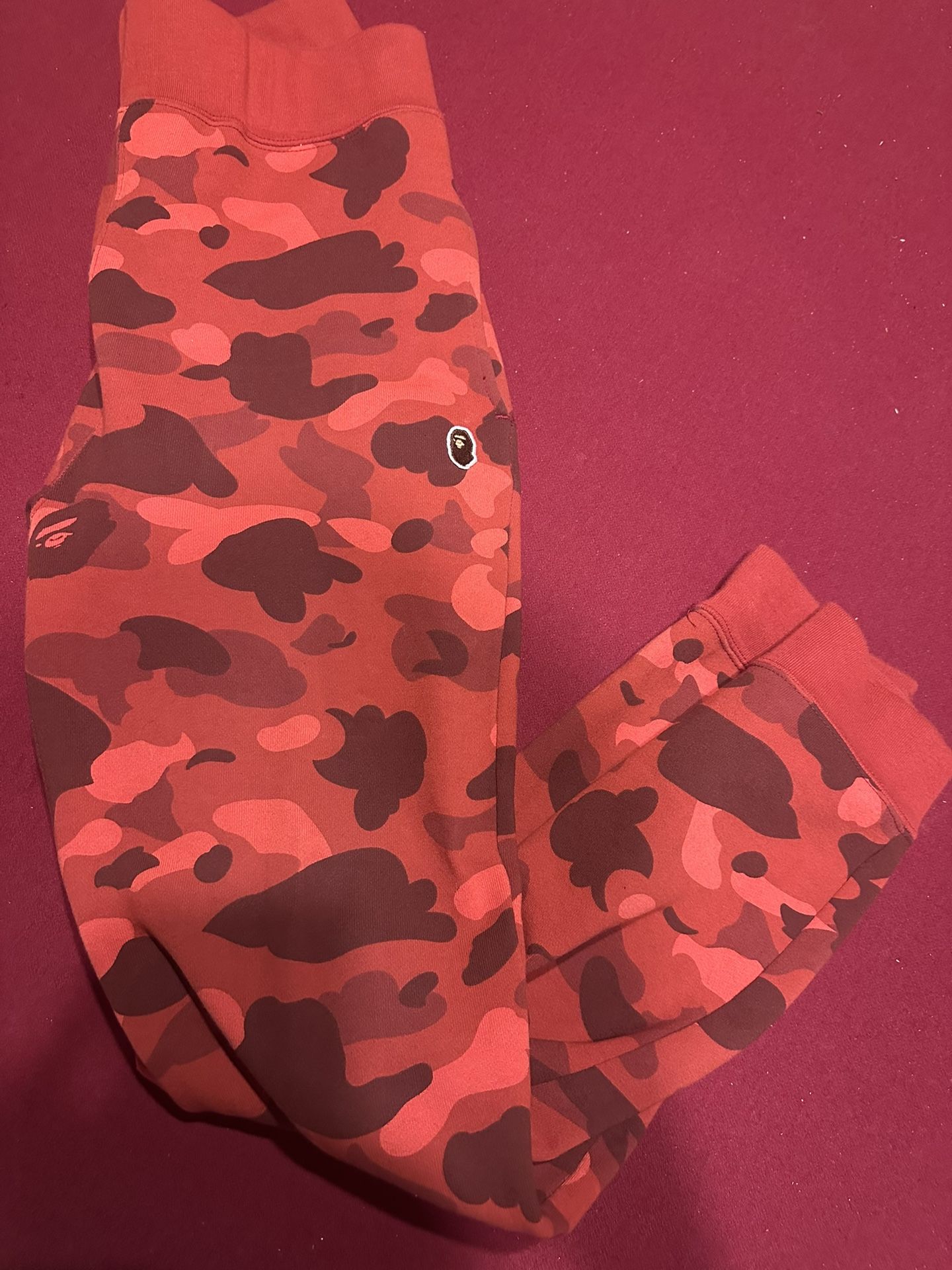 Red Bape Camo Sweatpants
