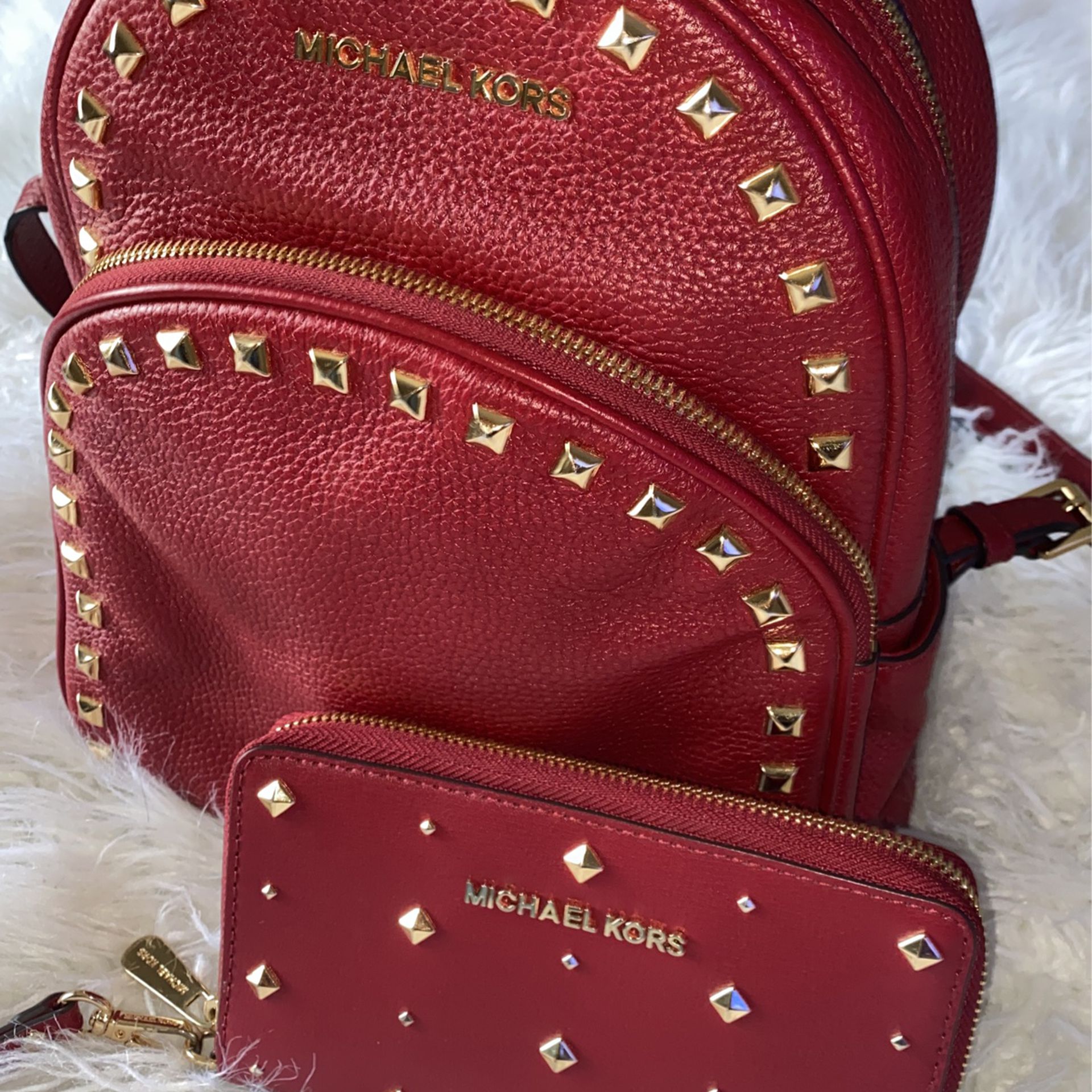 Michael Kors Backpack and wallet in