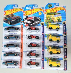 New 🔥 2026 Hot Wheels: '96 Chevrolet Impala SS, Mickey Mouse Car, TMNT Party Wagon $3 Each
