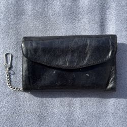 Black Leather Wallet 