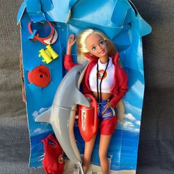 Vintage 1994 Mattel BAYWATCH Barbie Lifeguard Barbie Doll NIB Holiday Gift