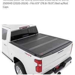 Hard Low Profile Tri-Fold Tonneau Cover for 20-24 Chevy Silverado GMC Sierra 2500HD with 6’9” bed