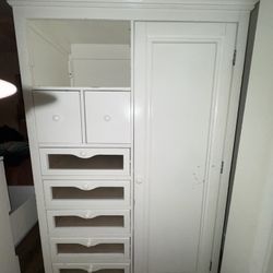 White Wood Dresser 