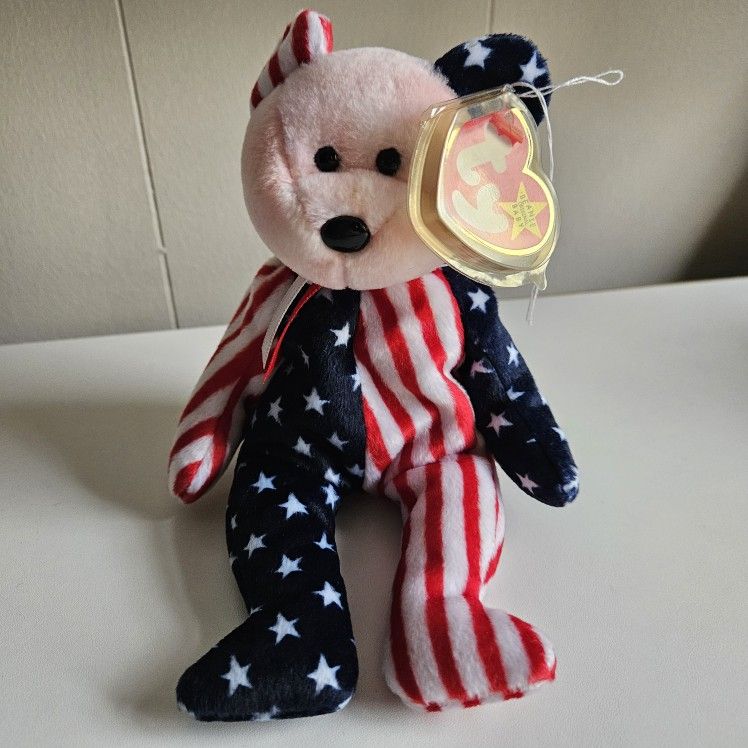 Ty Beanie Babies 1999 "Spangle" Tags w/ Rare Errors and Pink Head