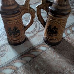 Vintage Magic Mountain Salt And Pepper Shakers 