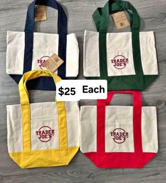 Trader Joe's Minni Totes Bags New