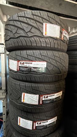 285/40R22 Venom Power Tires, Garantía 50,000 Millas 