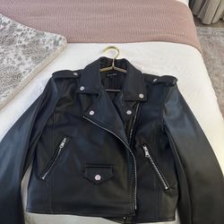 Pretty Little Thing faux leather jacket