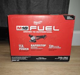 Milwaukee M18 FUEL 18V Lithium-Ion Brushless Cordless 4-1/2 in./5 in. Grinder w/Paddle Switch (Tool-Only)