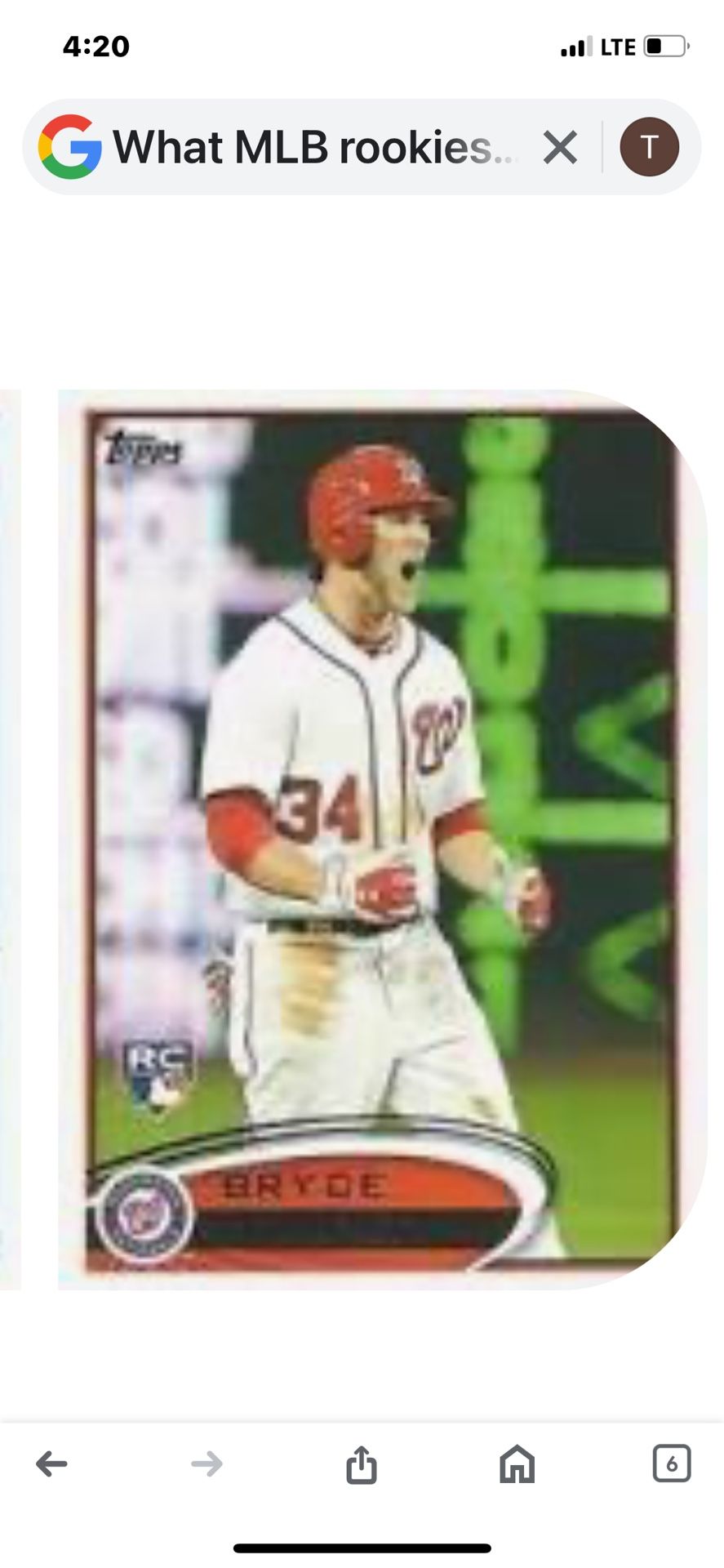 Bryce Harper Rookie card