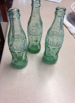 Vintage coke bottles