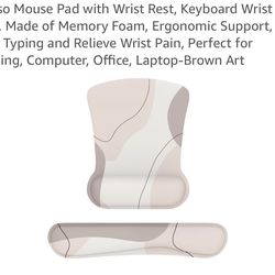 Mouse pad with wrist rest, new