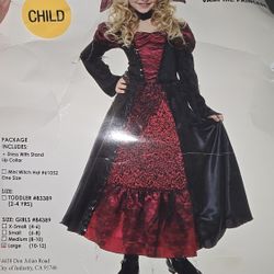 Vampire Princess Girls Dress Child size 10-12