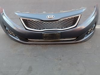 2013-2015 Kia Optima complete front bumper with All the accessories oem.