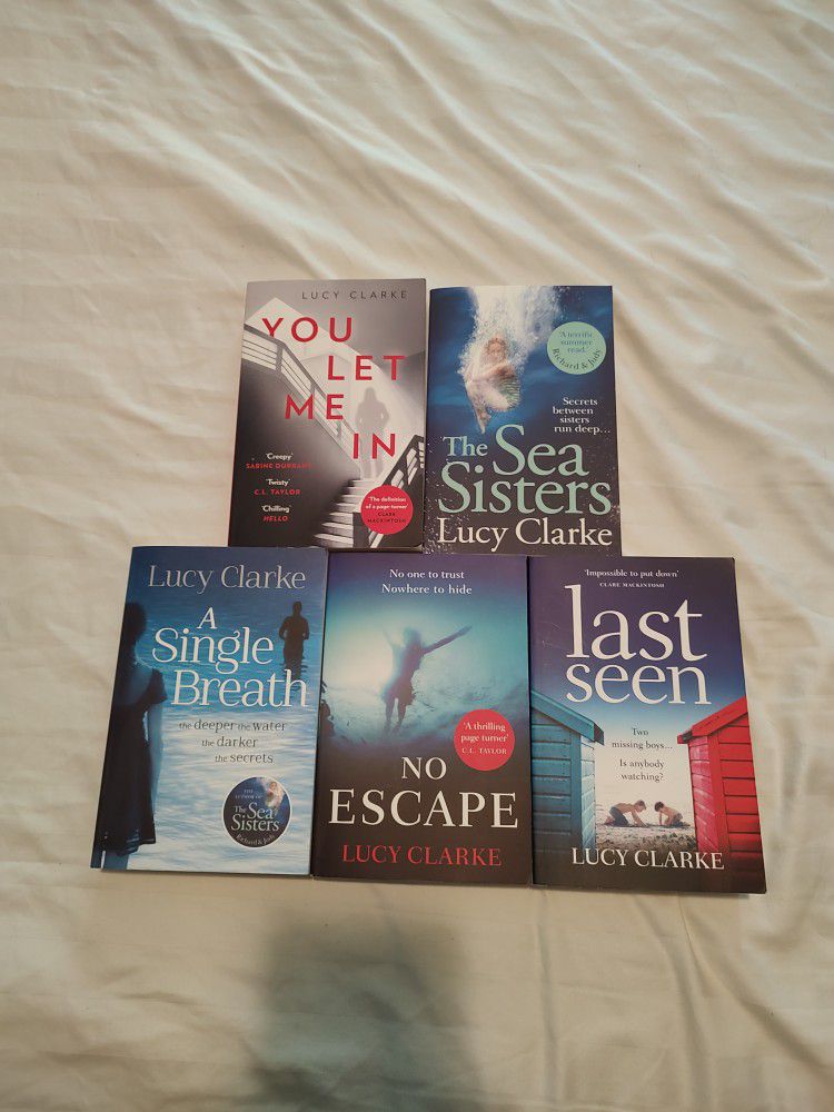 Author Lucy Clarke Books Lot Of 5 