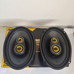 KICKER 1 PAIR 6×9 3 WAY 450 WATTS CAR SPEAKER ( BRAND NEW PRICE IS LOWEST INSTALL NOT AVAILABLE )