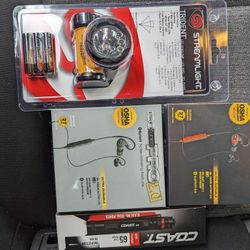 Flashlights && Headphones !!!!! Brand New