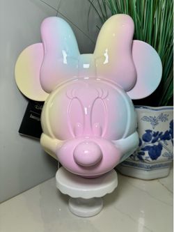 NWT Loungefly Disney Minnie Mouse Pastel Tie Dye Molded Figural Crossbody Bag Rainbow