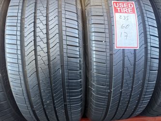 2 used tires 235/60r17 cooper 🤑free installation ‼️👌 80% tread