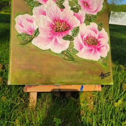 3D FLORAL RUSTIC PAINTING 