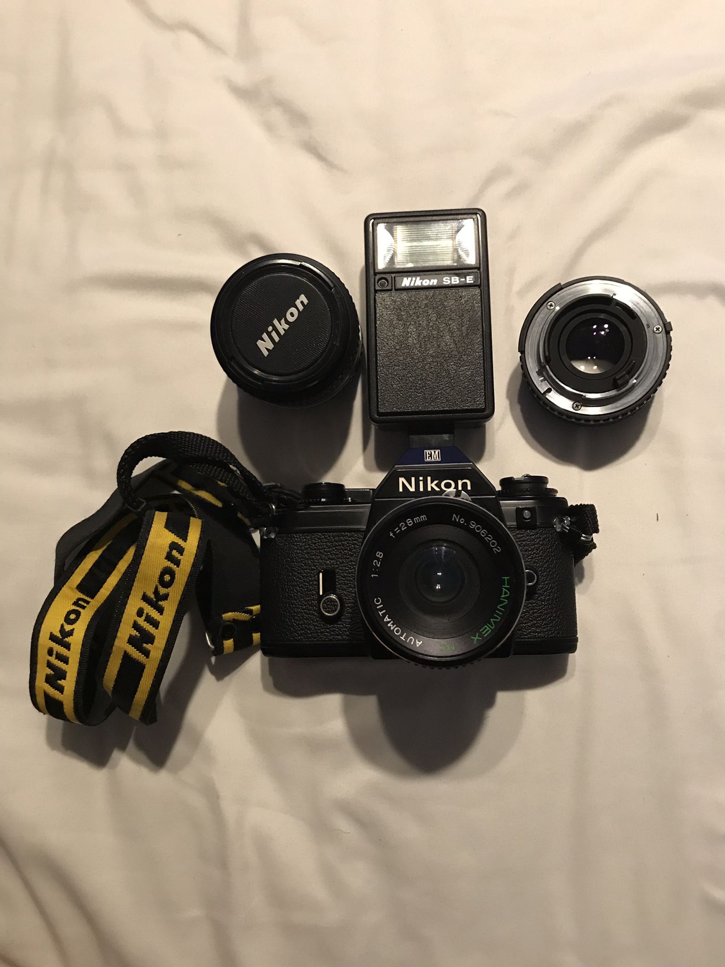 Nikon EM 28/50/100mm Film Camera