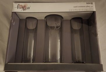 Wedding Sand ceremony glass set
