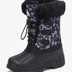 Fur Lined Winter Snow Boots Warm Waterproof Non Slip Cold Weather Outdoor
