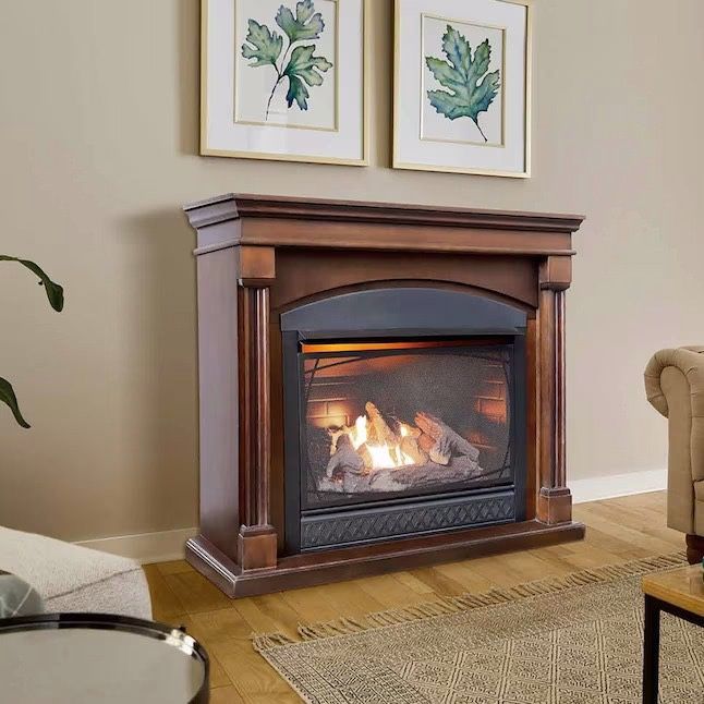 Dual-Fuel Gas Fireplace