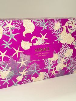 DYLAN PURPLE by Versace | Women’s 4 Pc Gift Set: 3.4+0.17 Oz EDP+3.4 B.Lot+S.Gel