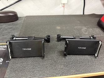 Headrest phone/tablet holder