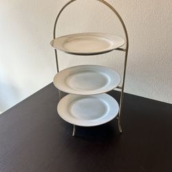 Dessert stand 3-Tier gold
