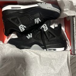 Air Jordan 4 Retro Se’ Black Canvas