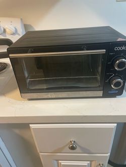 Cooks Countertop Toaster Oven 1000W – Compact Electric Oven – Black