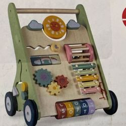 Wooden Baby Walker with Wheels