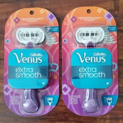 Gillette Venus EXTRA SMOOTH 5 Blades Razor: 1 Razor + 1 Cartridge Each (2 For $15)