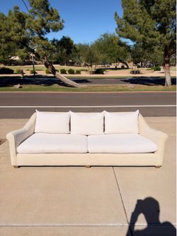 White Fabric Couch