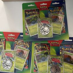 Lot Of 3 Pokemon Mega Evolution 2Pack Blister Pack Oddish Gloom Vileplume Promo