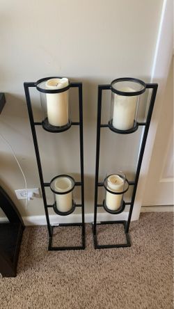 Black candle towers