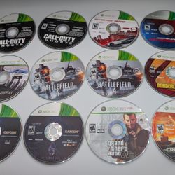 Xbox 360 Disc Only Lot Of 12 F - For Sale or Trading For 6" & 7" Action Figures