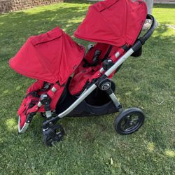 City Select By Baby Jogger Double Red Stroller