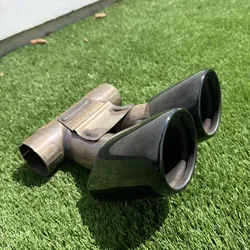 Porsche 718 Boxster / Cayman OEM Black Dual Exhaust Tips - Sebring, Made in Austria