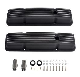 Valve Cover Black Fit Ford Small Block Chevy 58-86 Short MT039013
