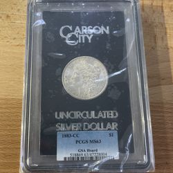 1883 Carson City Morgan Silver Dollar MS63 PCGS 