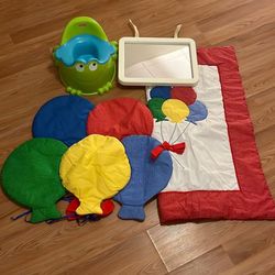 Baby Crib Blanket Ballon Decoration Mirror Potty 