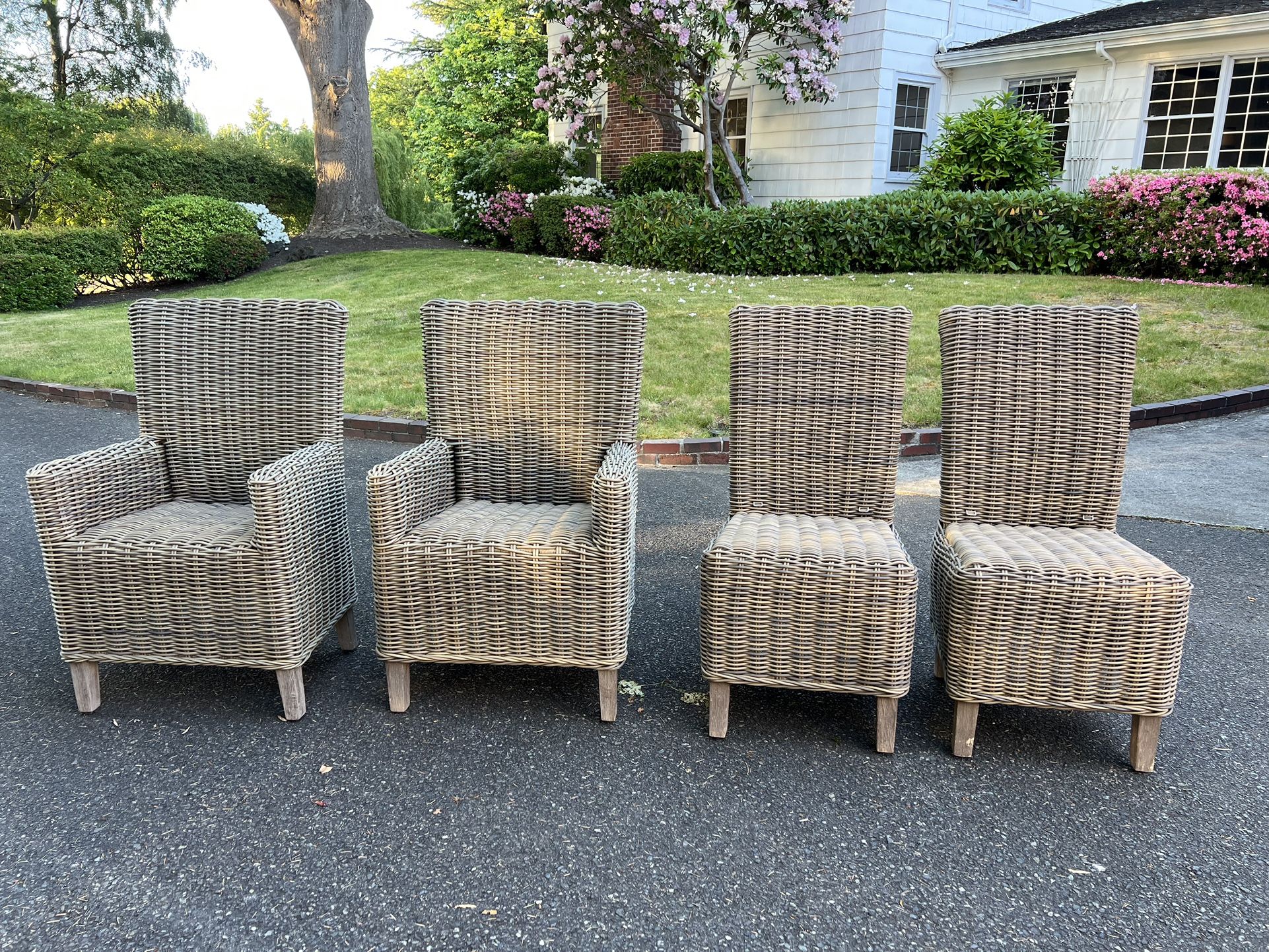 Restoration Hardware Provence Dining Chairs - Set Of 4 Outdoor