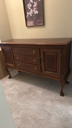 USED “Antique Buffet”  Walnut color