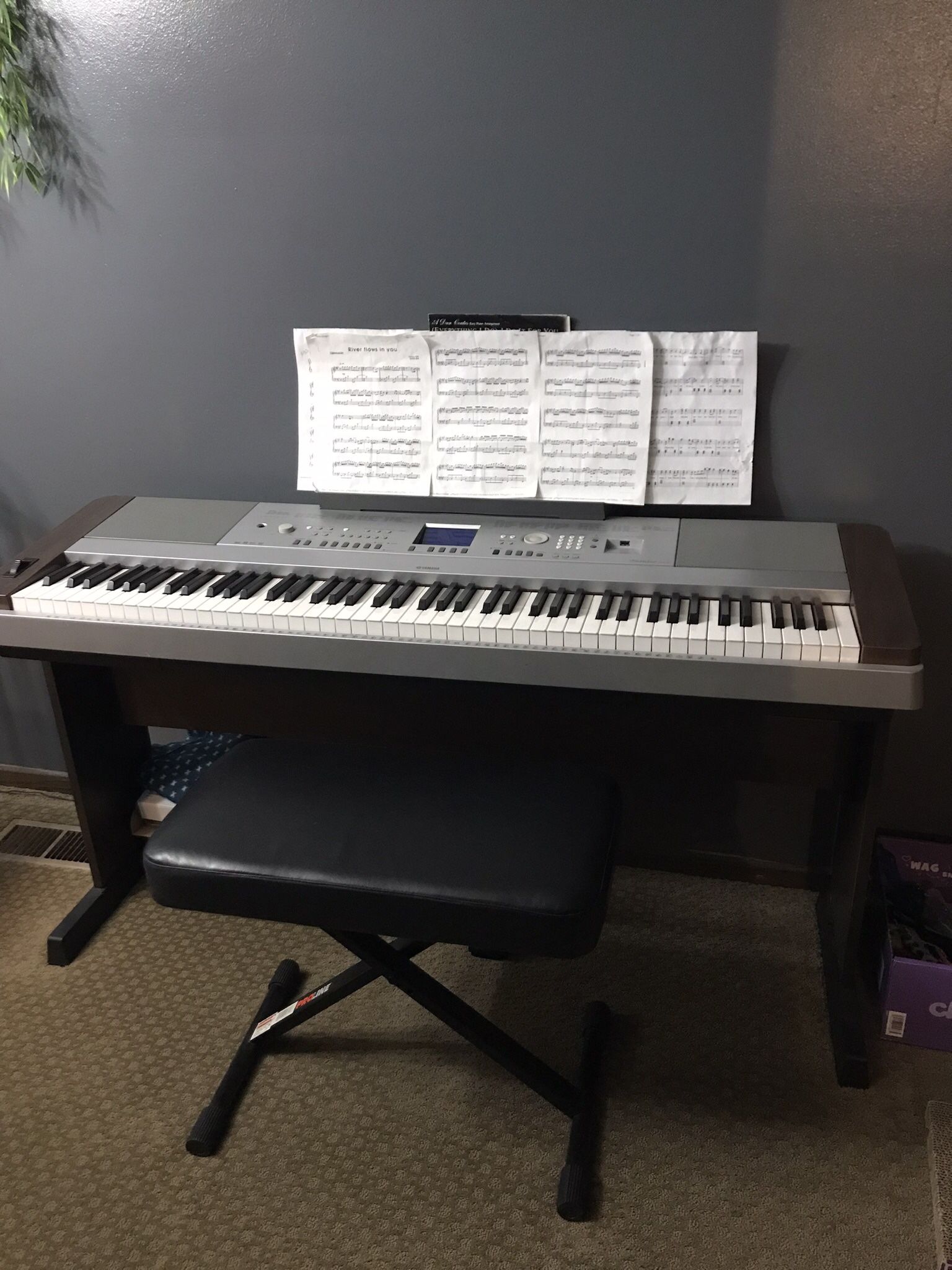 Yamaha Piano and Bench
